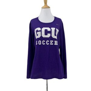 Nike GCU Antelopes Soccer T Shirt Womens M Medium Purple Dri Fit Grand Canyon